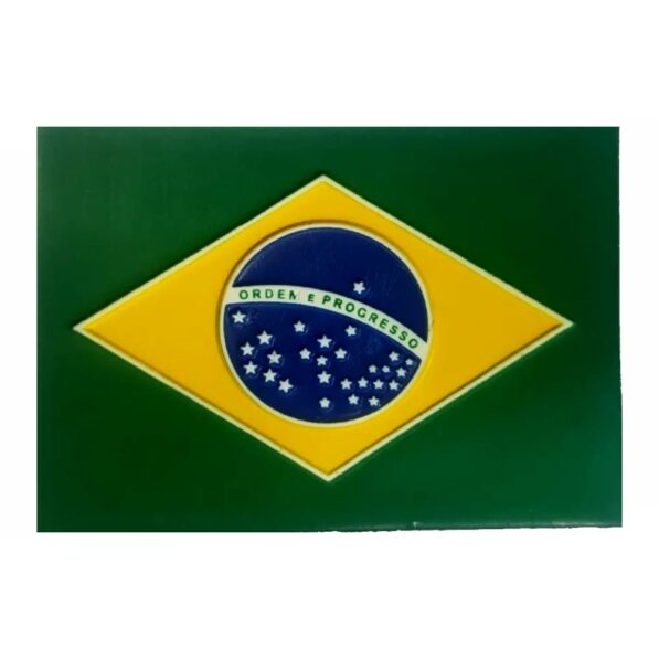 Patch Emborrachado Bandeira do Brasil Colorido