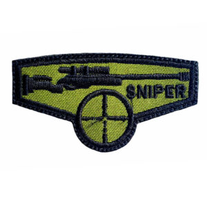 Patch Bordado Tipo Brevê Sniper Verde