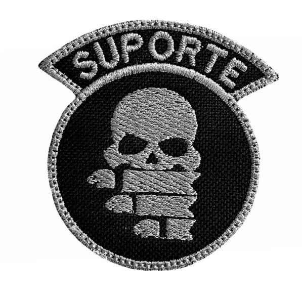 Patch Bordado Suporte Preto