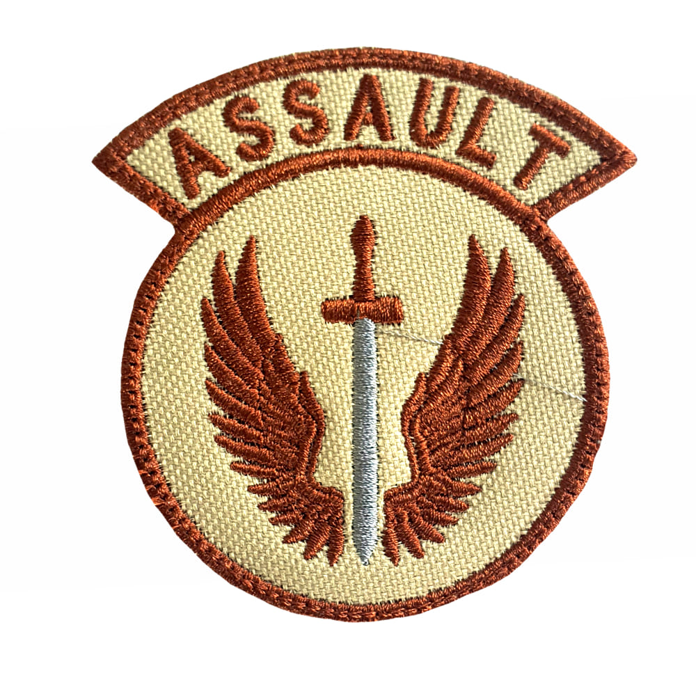 Patch Bordado Assault Tan – SGA Esporte e Militaria