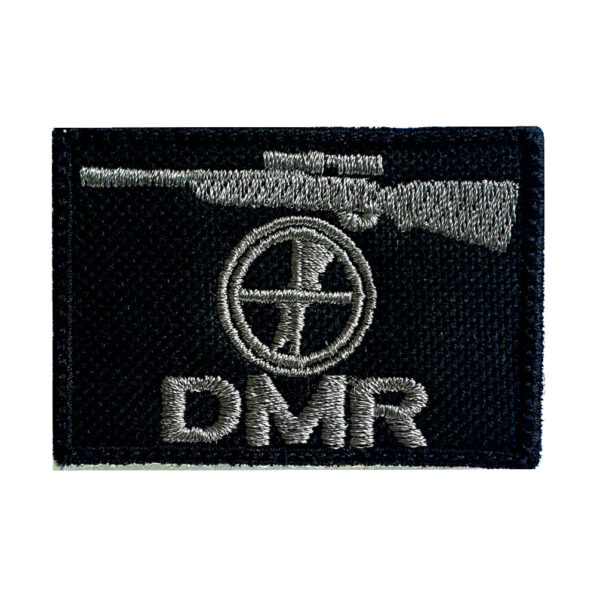 Patch Bordado DMR - Retangular Preto