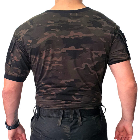 Camisa Tática com Bolsos Multicam Black