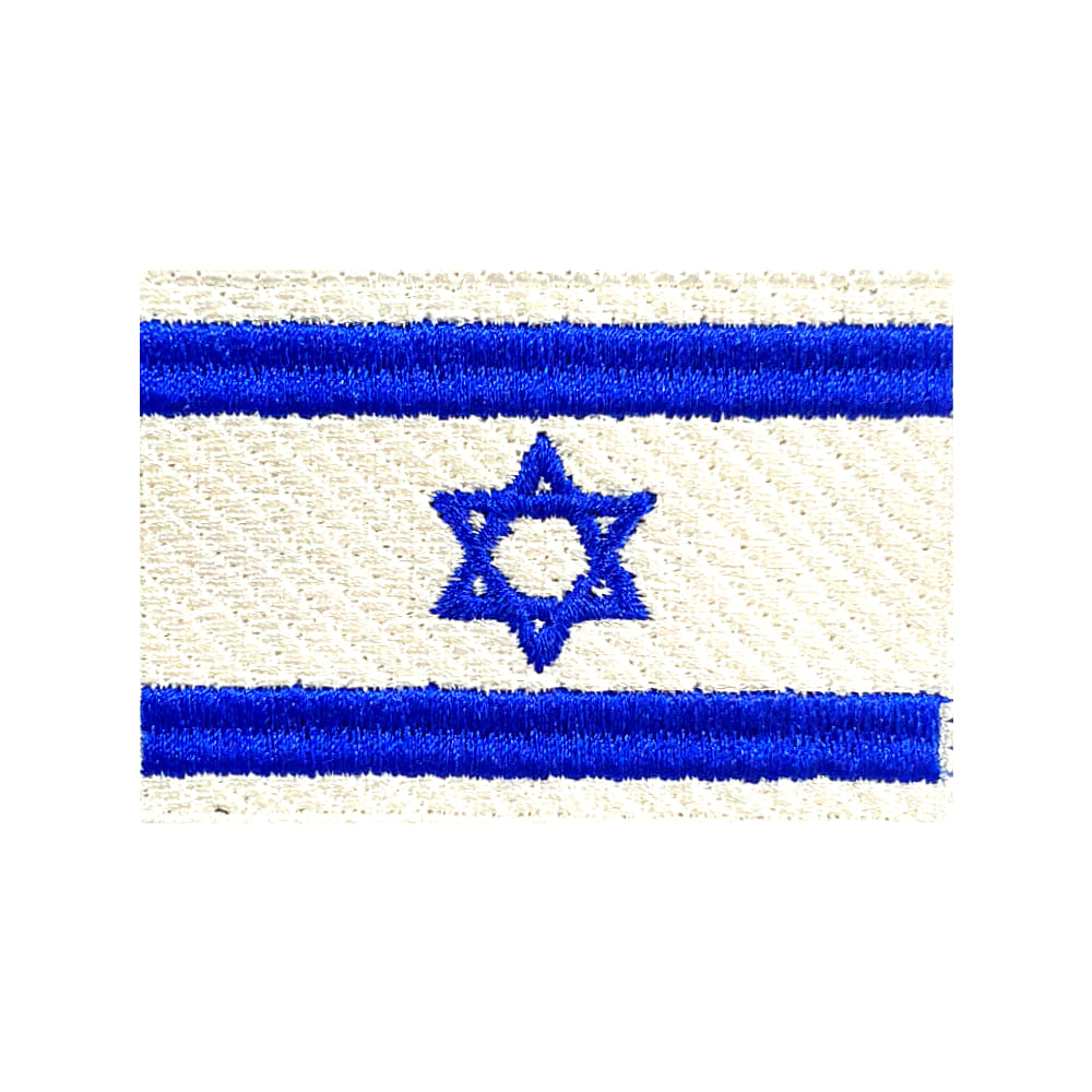 Patch Bordado Bandeira Israel