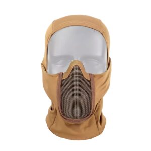 Balaclava Com Tela De Proteção - Tan