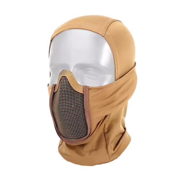 Balaclava Com Tela De Proteção - Tan