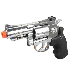 Airsoft Revolver Niquelado Full Metal 708S 2POL CO2 6mm