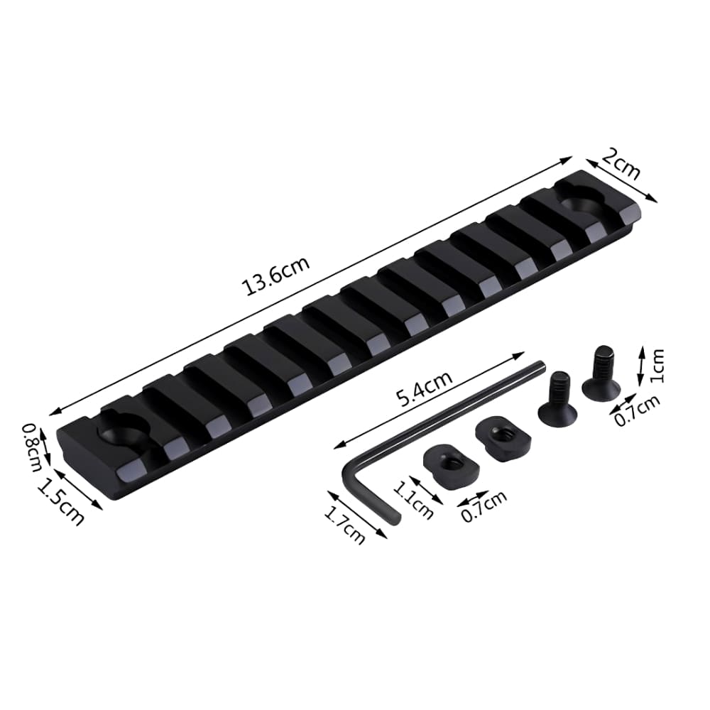 Trilho Metal 13 Slots (13,5cm) - MLock - Imagem 2