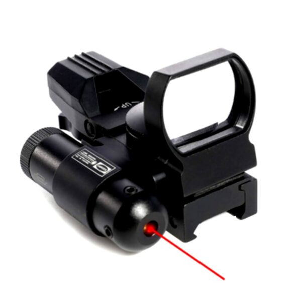 Mira Red Dot mod Tasco 1x32 p/ trilho 22mm com Laser