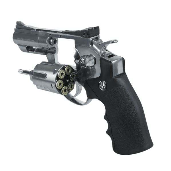 Airgun Revolver Niquelado Full Metal 708S 2POL CO2 4,5mm - Image 4