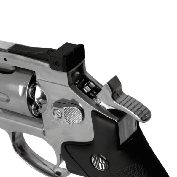 Airgun Revolver Niquelado Full Metal 708S 2POL CO2 4,5mm - Image 3