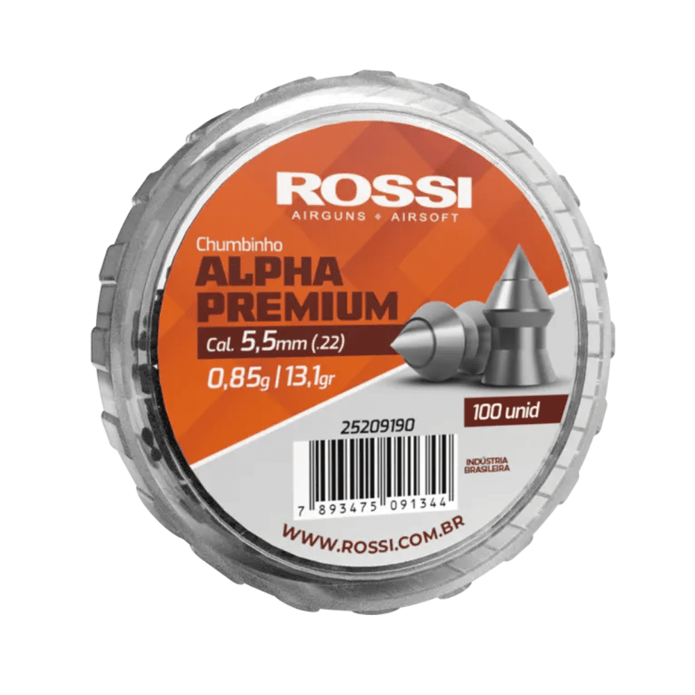 Chumbinho Rossi Alpha Premium 5,5mm (100Un)