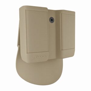 PORTA CARREGADOR DUPLO PADDLE BELICA COYOTE / TAN