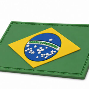 Patch Emborrachado Bandeira do Brasil Colorido